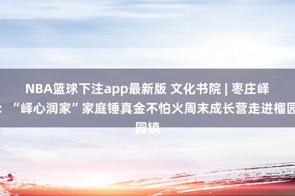 NBA篮球下注app最新版 文化书院 | 枣庄峄城：“峄心润家”家庭锤真金不怕火周末成长营走进榴园镇
