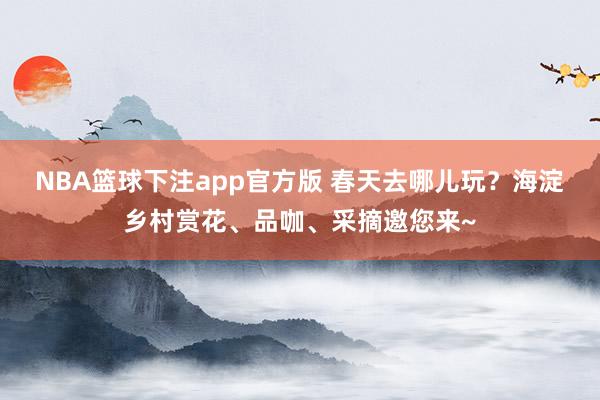 NBA篮球下注app官方版 春天去哪儿玩？海淀乡村赏花、品咖、采摘邀您来~