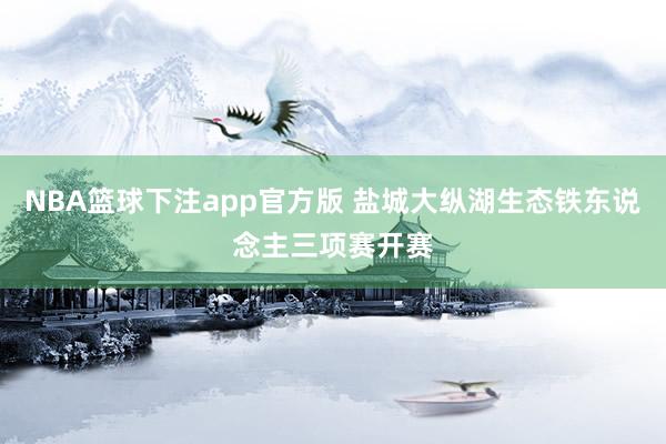 NBA篮球下注app官方版 盐城大纵湖生态铁东说念主三项赛开赛